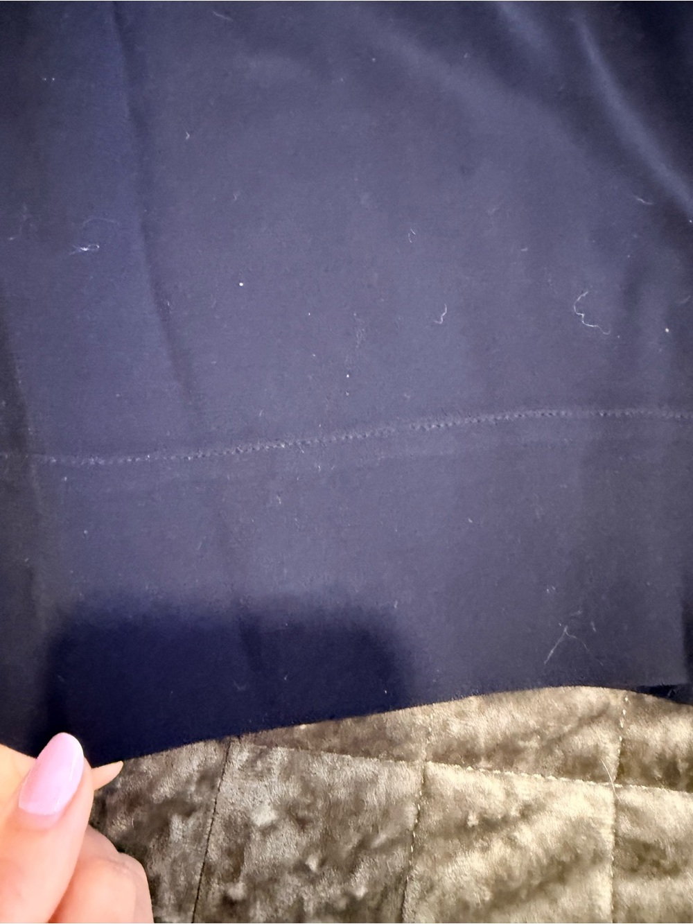 Vince Navy Short Sleeve Mock Neck Oversized Knit Top - Picture 2 of 6